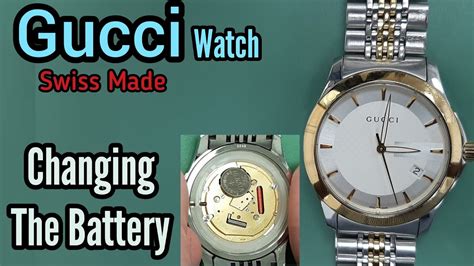 Gucci watch battery life chart